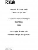 Ensayo conferencia Carlos Kasuga Osaka