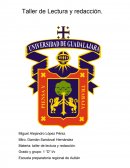Materia: taller de lectura y redacción.
