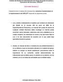 Análisis del Sistema de administración del riesgo del lavado de activos y financiación del terrorismo. SARLAFT