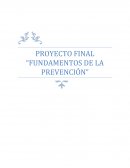 PROYECTO FINAL “FUNDAMENTOS DE LA PREVENCIÓN”