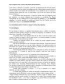 Para comparar dos versiones del mismo hecho: La conquista