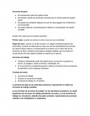 Acciones de goce. Cuentas de orden