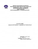 ENSAYO SOBRE LEGISLACIÓN RURAL Y AGRARIA EN VENEZUELA