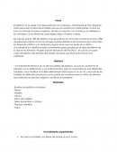 Quimica El plástico