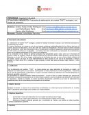 TITULO DEL PROYECTO: Propuesta de elaboración de mueble “PUFF” ecologico, con llantas de automóvil