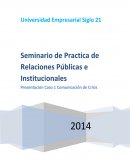 Elaborar e implementar un plan general de Relaciones Públicas de la empresa HIDISA tendiente a resolver la crisis