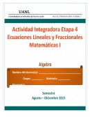 Actividad integradora razonamiento matematico