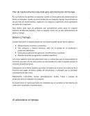 Plan de mantenimiento industrial para administración del tiempo.