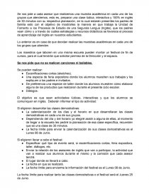 Informacion Clases demostrativas - festival. Página 1