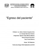 MÓDULO: ENFERMERÍA HOSPITALARIA 2016-1 “Egreso del paciente”