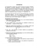 Leyes de los exponentes