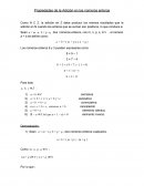 Propiedades de la Adición en los números enteros