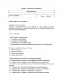 Programa de estudios de la asignatura Psicopatologia