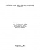 Calculos tiempo de concentración