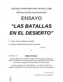 Ensayo sobre las batallas en el desierto