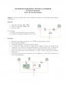 Objective. Measure the phase relation between capacitors and inductors in an alternating current using an Oscilloscope.