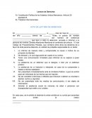 Formulario de lectura de derechos: Protección del detenido