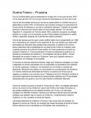Guerra Franco prusiana - Resumen