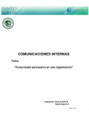 Comunicado persuasivo en la organización
