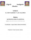 Actividad: Con base al texto “El ser humano y los valores” redacta un ensayo.