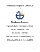 Metales no ferrosos. Ingeniería de los materiales metálicos