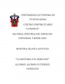 MAESTRA: BLANCA AZUCENA “LA HISTORIA Y EL DERECHO”