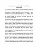 Crecimiento y desarrollo del infante y sus factores determinantes