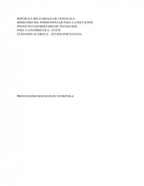 PRESTACIONES SOCIALES. Página 1