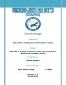 La Aplicación de Pruebas para la Selección de Personal