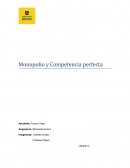 Monopolio y competencia perfecta
