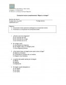 Evaluación lectura complementaria “Miguel y el dragón”