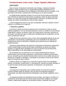 Piaget Constructivismo a tres voces - Piaget, Vigotski y Maturana.