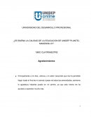 UNIVERSIDAD DEL DESARROLLO PROFESIONAL ¿ES BUENA LA CALIDAD DE LA EDUCACION DE UNIDEP PLANTEL MANZANILLO?