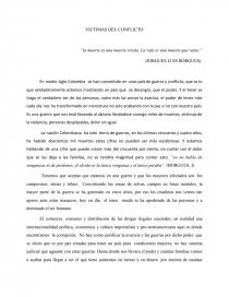 VICTIMAS DEL CONFLICTO. Página 1