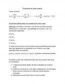 Ecuaciones de orden superior