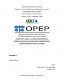 RÉGIMEN APLICABLE A LA INDUSTRIA PETROLERA ORIGEN Y FUTURO DE LAS ORGANIZACIONES DE PAÍSES EXPORTADORES DE PETRÓLEO (OPEP)