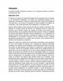 El derecho privado comprende el derecho civil, el derecho mercantil y el derecho internacional privado.
