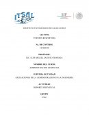 APLICACIONES DE LA ADMINISTRACIÓN EN LA INGENIERÍA