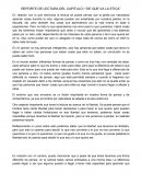 REPORTE DE LECTURA DEL CAPITULO I “DE QUE VA LA ETICA”