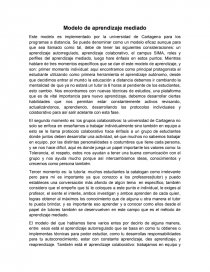 Modelo de aprendizaje mediado. Página 1