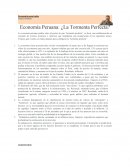 Economía Peruana: ¿La Tormenta Perfecta?