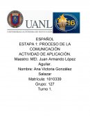 Proceso de la comunicación. Actividad de aplicación