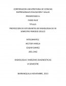 PROYECCION DE ESTUDIANTES DE RADIOLOGIA DE VII SEMESTRE PERIODO 2013/2