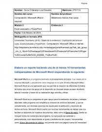 Excel avanzado y PowerPoint. Página 1