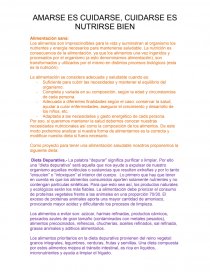 AMARSE ES CUIDARSE, CUIDARSE ES NUTRIRSE BIEN. Página 1