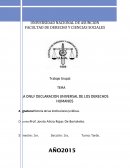LA ONU/ DECLARACION UNIVERSAL DE LOS DERECHOS HUMANOS