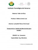 Etica “Ensayo del 1er. Capitulo del libro de ética para amador”