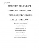 DETECCIÓN DEL UMBRAL ENTRE UNIVERSITARIOS Y ALUMNOS DE SECUNDARIA