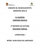 Ensayo Libro EL HUESPED (AMPARO DÁVILA)