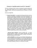 ¿Porque las compañías deciden invertir en el extranjero?